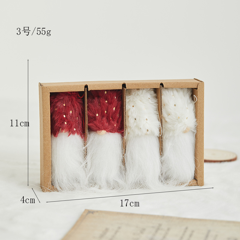 Niña de Navidad hombre viejo muñeco de nieve colgantes niños regalos en caja de Navidad árbol de Navidad colgantes colgantes