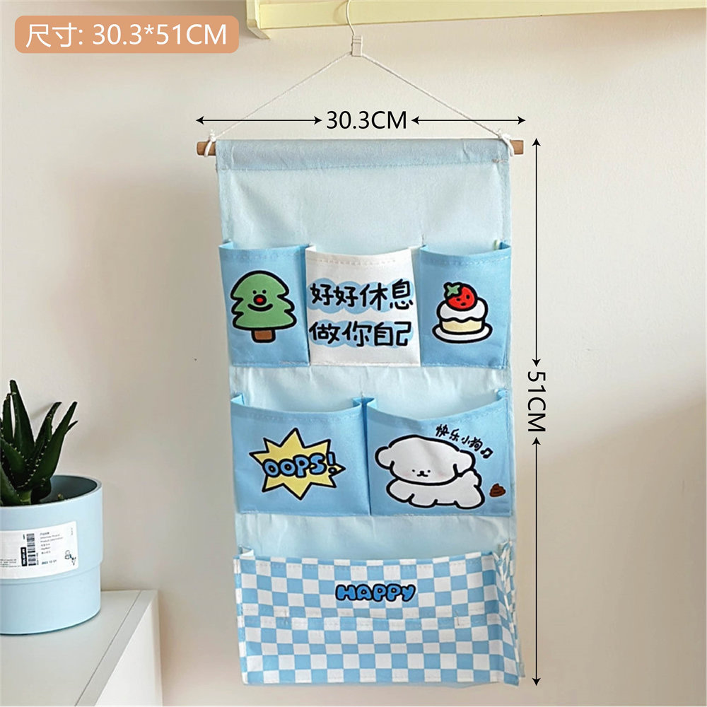 Tengyi bolsa colgante de tela dormitorio creativo bolsa de almacenamiento montada en la pared detrás de la puerta gabinete colgando bolsa de almacenamiento de bolsa montada en la pared