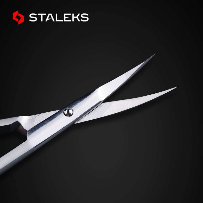 Exfoliating scissors for eyebrows stainless steel for nails