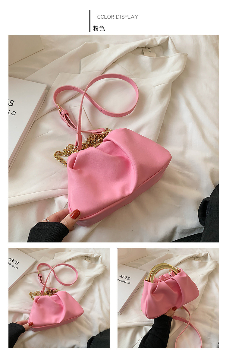 Wholesale Fashion Candy Color Messenger Bucket Bag Nihaojewelry display picture 6