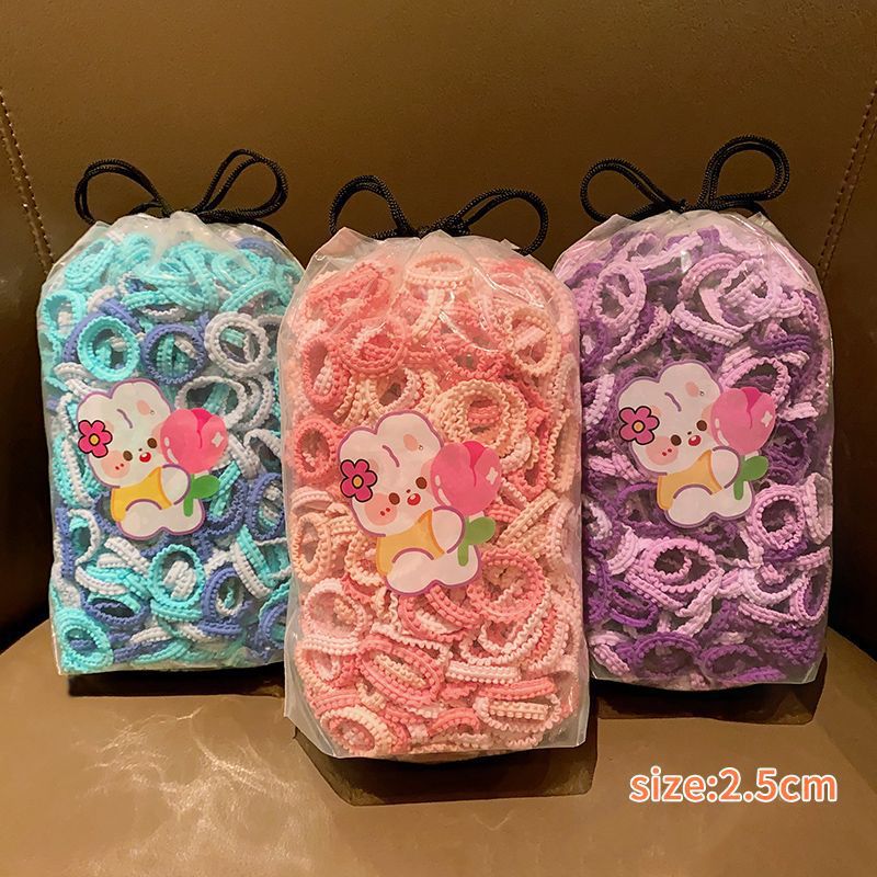 Tocado de cuerda de pelo de las niñas falda ensanchada diadema de tamaño pequeño alta elasticidad de los niños no duele banda de pelo dulce banda de goma bebé