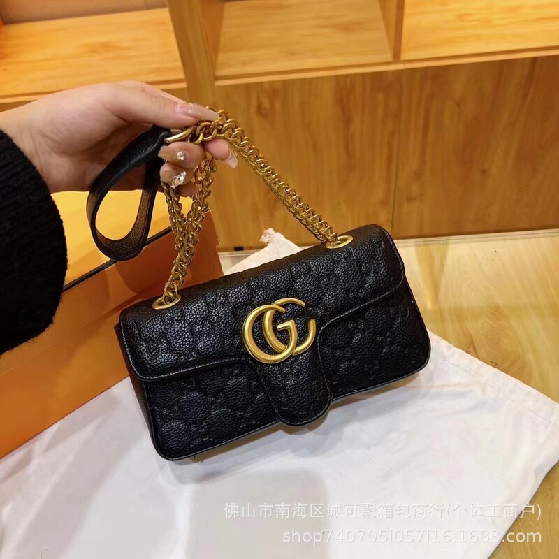 外贸热销GG包包经典时尚双G女包链条包酒神单肩斜挎包马蒙包bag|undefined