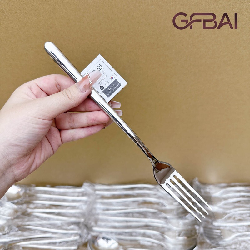 Stainless Steel Tableware, Household Long-Handled Dinner Fork, High-End, Thickened, Exquisite Salad Fork, Western-Style Fork Stainless Steel Tableware, Household Long-Handled Dinner Fork, High-End, Thickened, Exquisite Salad Fork, Western-Style Fork