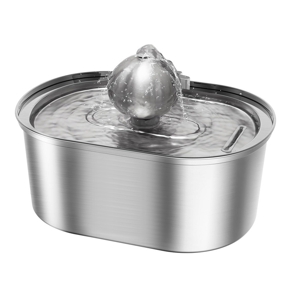 3.2L alimentador de agua de circulación de agua beberera de acero inoxidable beberera de agua para gatos y perros beber tazón de agua para mascotas beberera automática