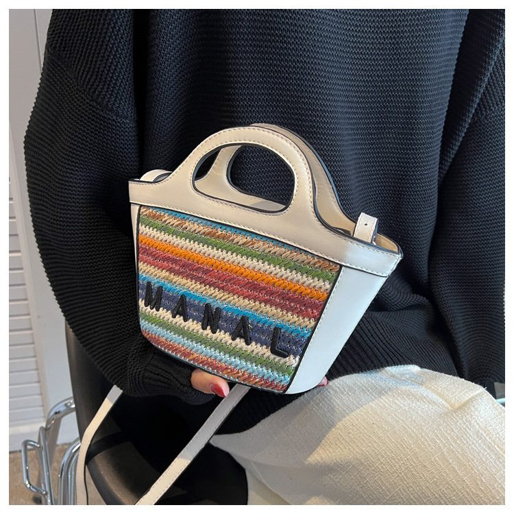 Fashion Solid Color Square Zipper Tote Bag display picture 3