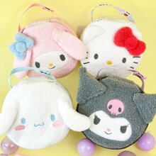 日系小猫咪兔子萌趣家用挂式纸巾包卫生间客厅卷纸挂袋纸巾收纳包