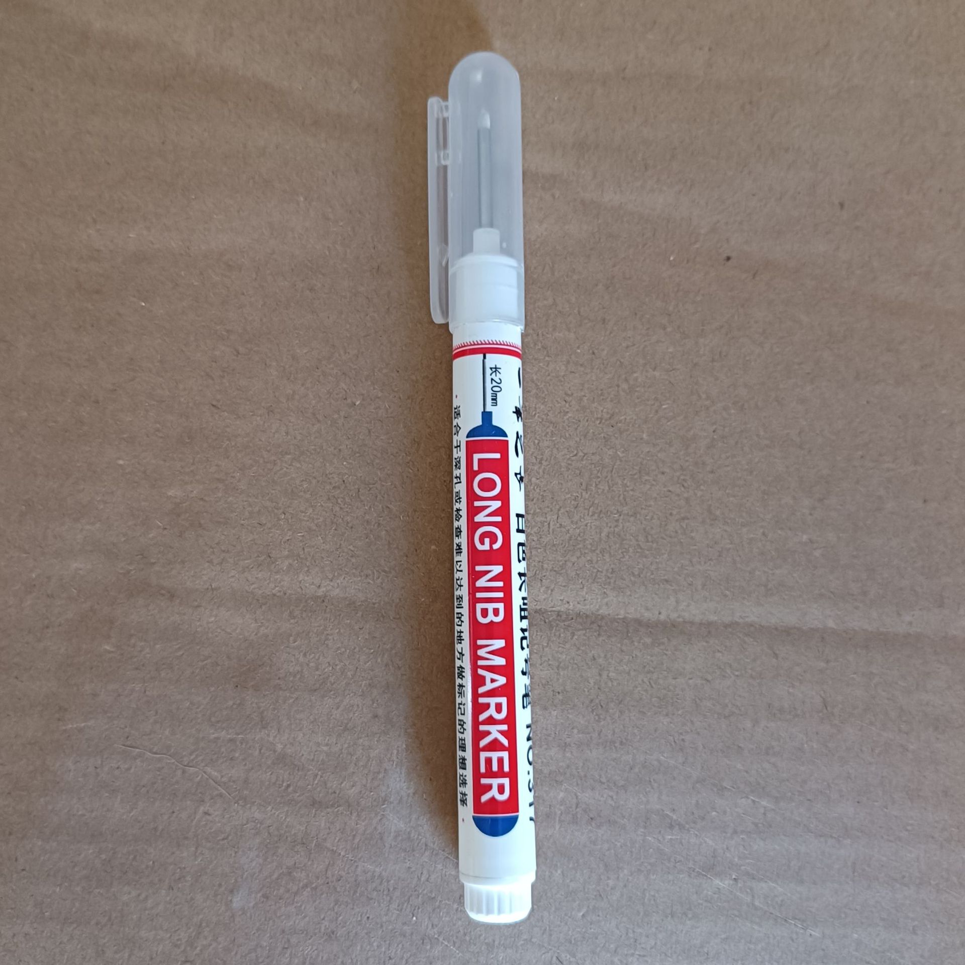 Pluma de marcado de cabeza larga para carpintería alargada pluma de marcado aceitosa de secado rápido hardware Instalación de baño azulejo punzonado pluma de marcado