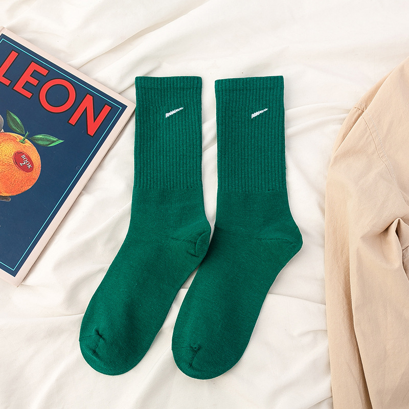 Calcetines de media pantorrilla para mujer, verano, algodón puro multicolor, resistentes, ideales para baloncesto