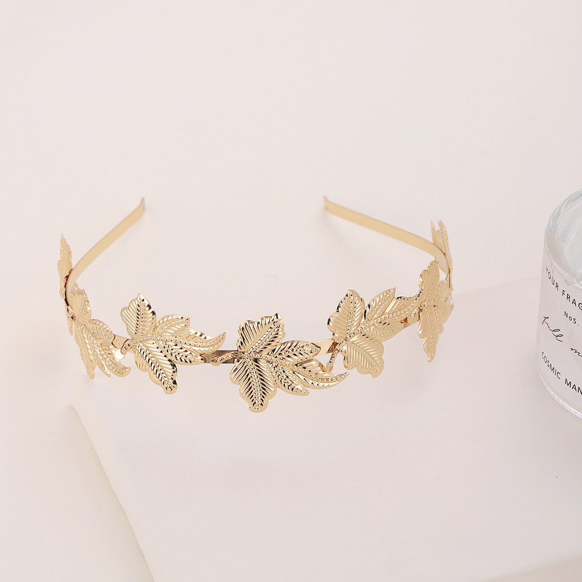 Europa y América nueva moda barroca hoja de oro tocado diadema nuevo comercio exterior diadema tocado simple decoración diadema