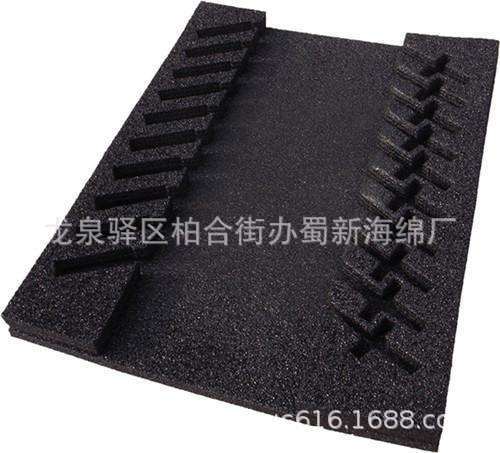 黑色抗静电缓冲内衬包装泡沫 电子零部件内卡静电包装海绵