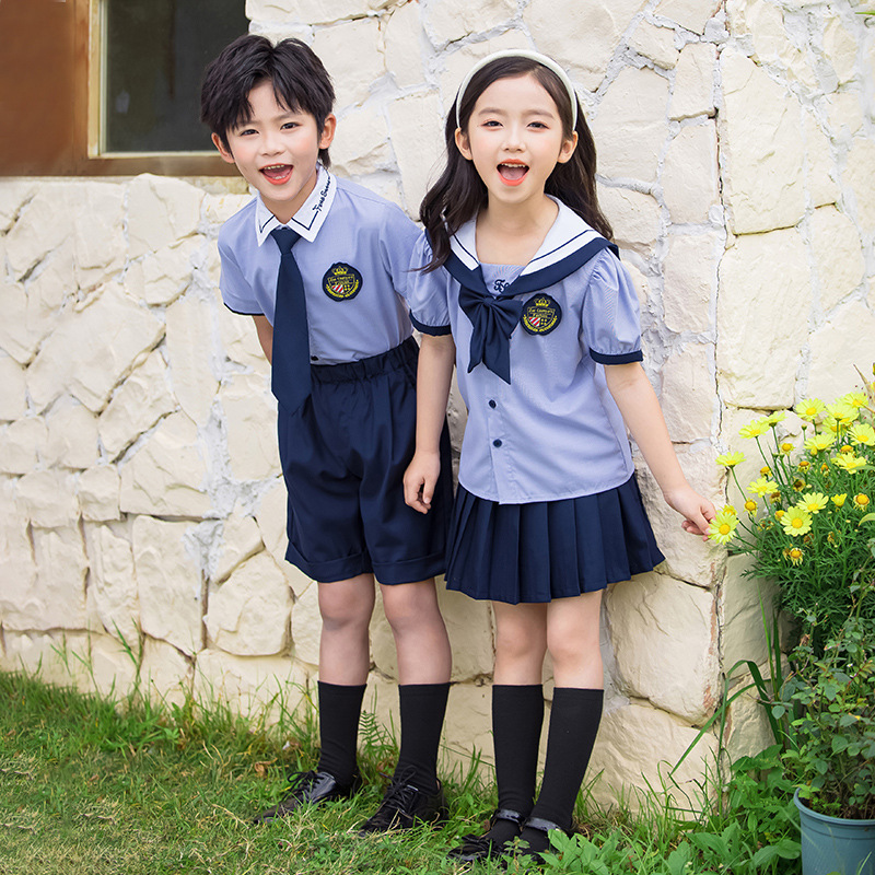 新款英倫風小學生校服初中班服幼兒園園服啦啦隊學院風表演服套裝