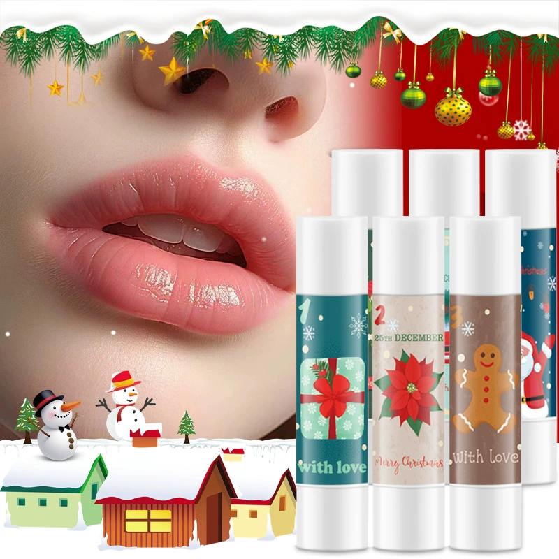 [Трансграничное специальное предложение] ROZINO Рождественский бальзам для губ Увлажняющий бальзам для губ.