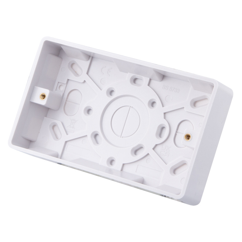 英标英式爱尔兰塞浦路斯明盒 2 GANG 25MM PATTRESS SWITCH BOX