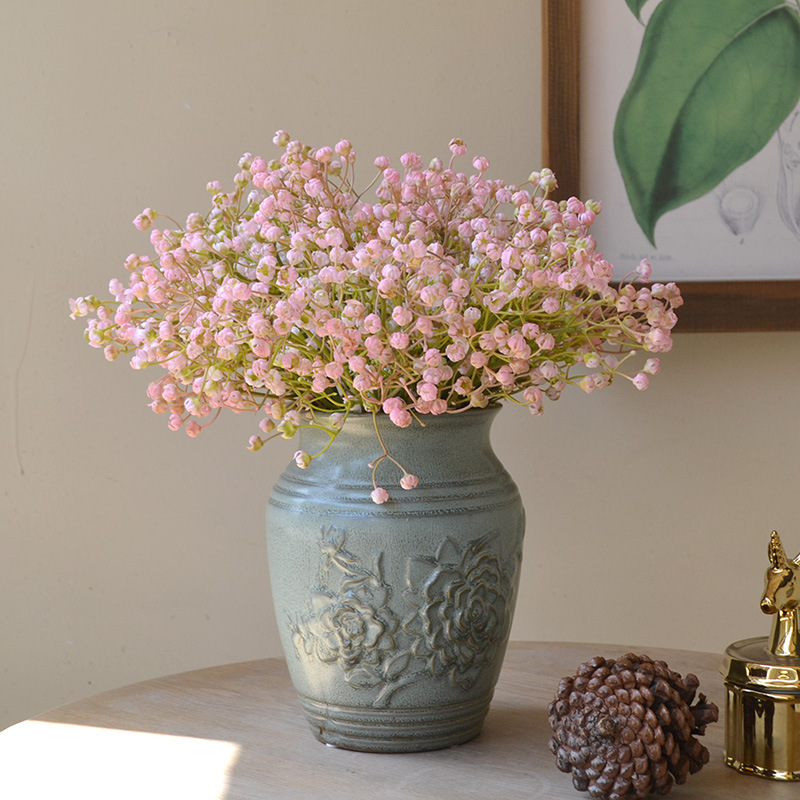  fake flower bouquets with baby's breath and bouquets wedding floral home photography props_voghion.com