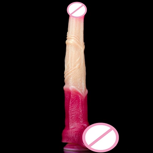 Новое силиконовое дилдо от Сан Цзе Ма, сверхкрупный имитируемый конский член, макияж-дилдо, анальная пробка, градиентный цвет, товары для взрослых