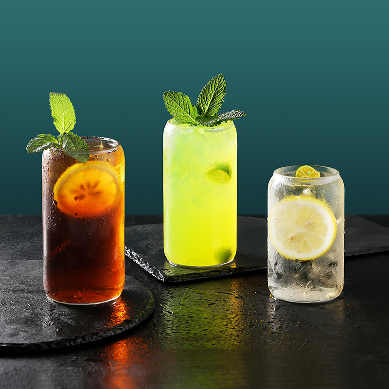 Amazon 16oz Coke Cup Alto borosilicato Red resistente a altas temperaturas Taza de bebida fría caliente Juego de tazas de cerveza de jugo