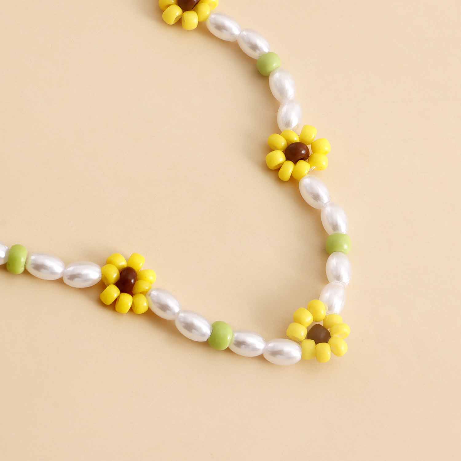 Fashion Heart Shape Flower Alloy Beaded Plating Layered Necklaces display picture 6