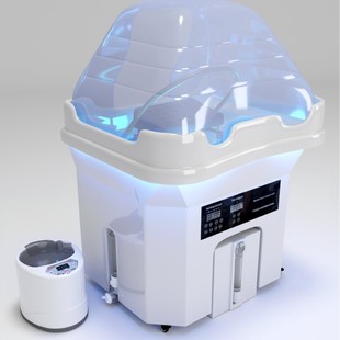 New Beauty Salon Movable Shampoo Basin Ear-picking Head Therapy Bed Barber Shop Fumigation Shampoo Bed with Water Circulation