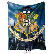 厂家直供3D印花法 兰绒毯加厚双层毯空调毯婴儿哈利波特可定图案