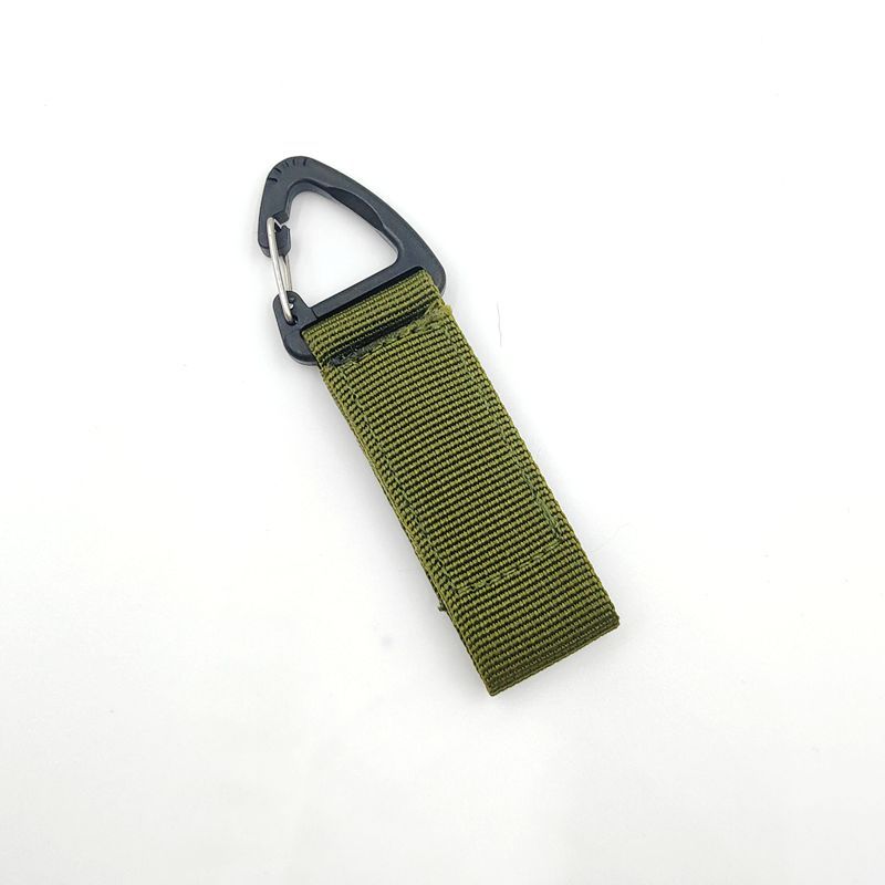 Táctico al aire libre de nylon mochila cinta colgante hebilla multifuncional solo punto triángulo accesorios mosquetón clave Ventas Directas la fábrica