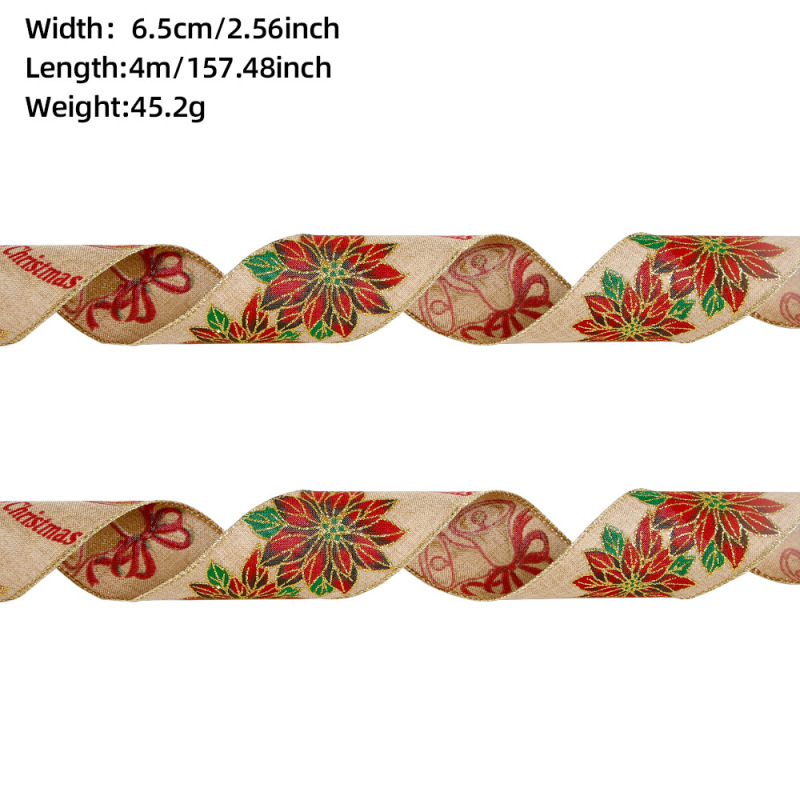 6.5cmクリスマスリボン飾りクリスマス装飾品ギフトボックス|undefined