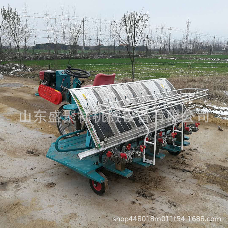 盛聚祥高速乘坐式水稻插秧机 农用全自动汽油/柴油栽苗插秧机
