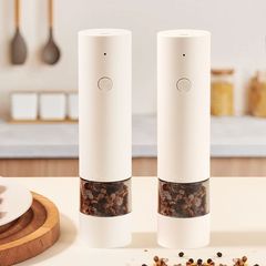 电动胡椒研磨器不锈钢家用厨房现磨调料海盐胡椒粉磨黑胡椒瓶