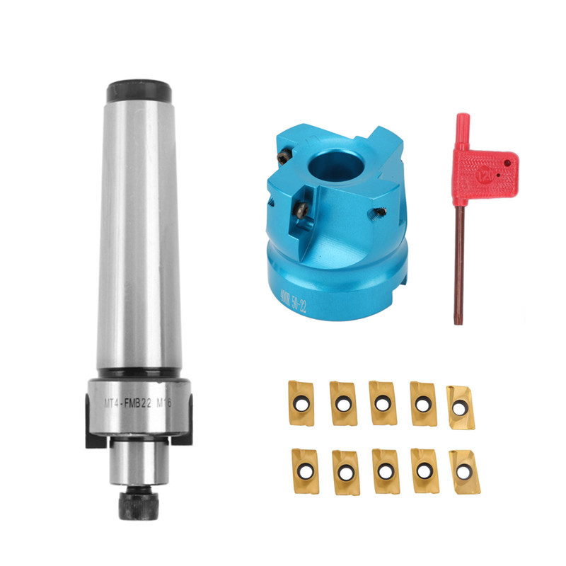 铣刀杆MTB4-FMB22-M12+ 400R-50-22-4T铝刀盘+10pcs APMT1604刀粒