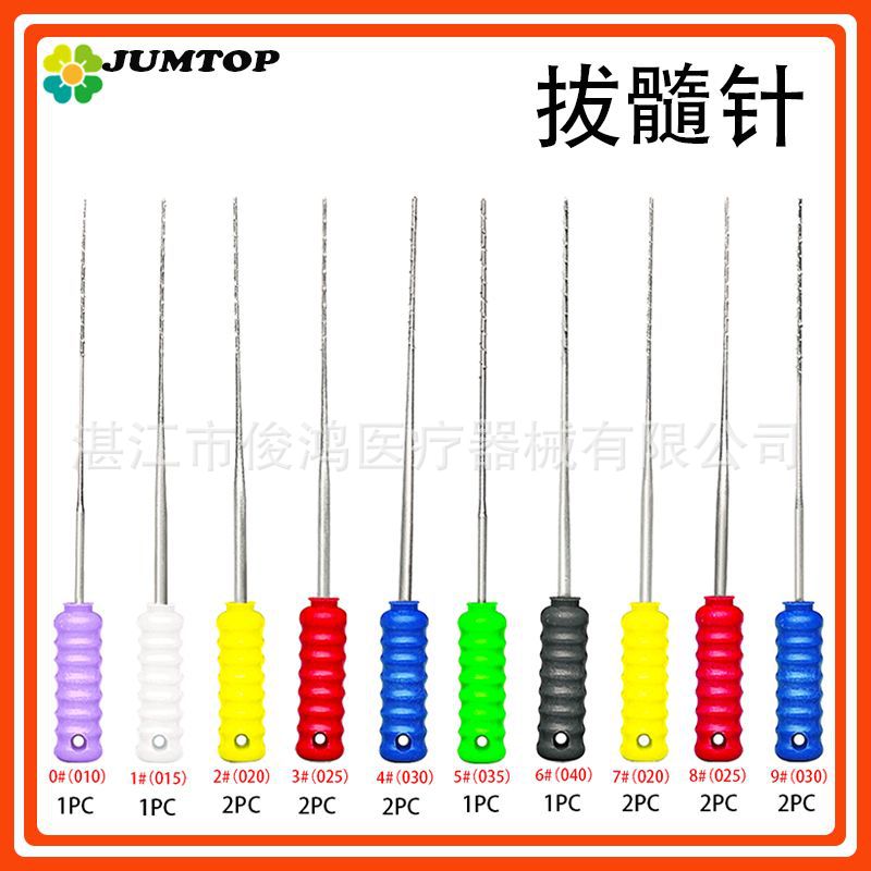 Puller dental aguja mano mango aguja material oral 21mm 25mm puller aguja mano puller aguja mezclado