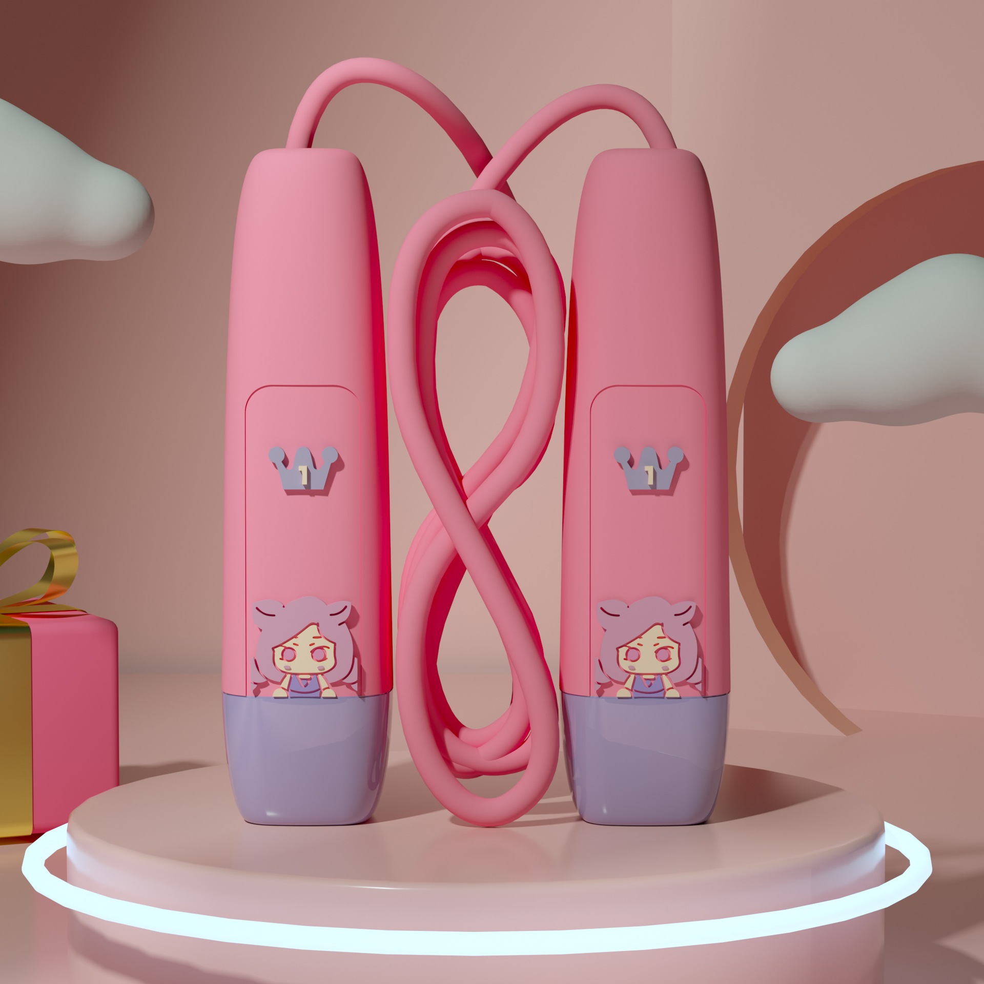 엘리 핑크 PVC 로프 [종이 카드 가방]