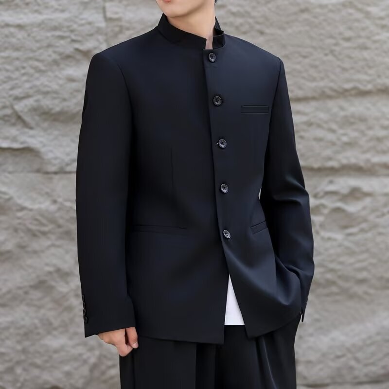 New Fashionable high quality Zhongshan Suit Jacket Men's Middle-aged and Elderly Chinese Style New Chinese Style Casual Western Style