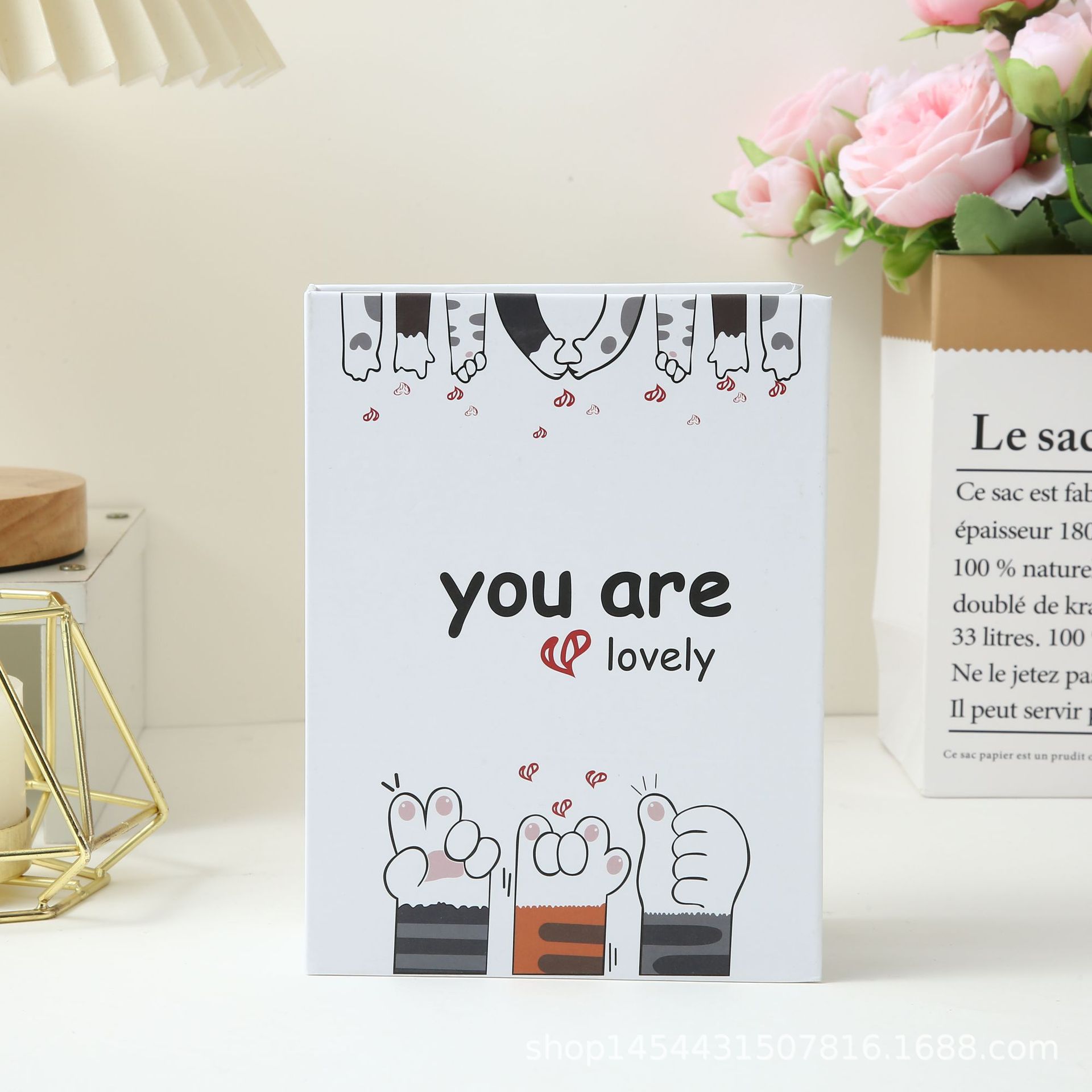 Álbum de fotos infantil de dibujos animados, grande, de 6 pulgadas, 100 páginas, 6 estilos, laminado, con páginas interiores de PP de 6 pulgadas, tipo inserto, regalo navideño