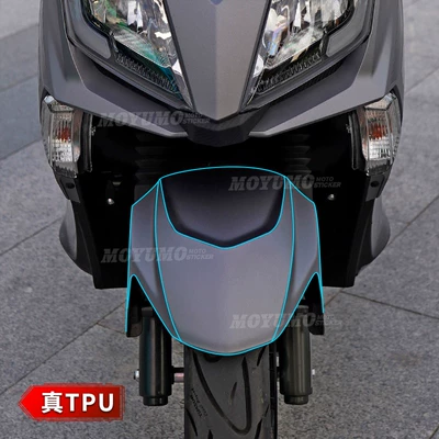 Suitable for 22 models of Suzuki UY125, invisible car body protection film, transparent TPU anti-scratch modification accessories (Car paint protective film) - front-mudguard-real-tpu-75mil-invisible-car-wrap-default-item