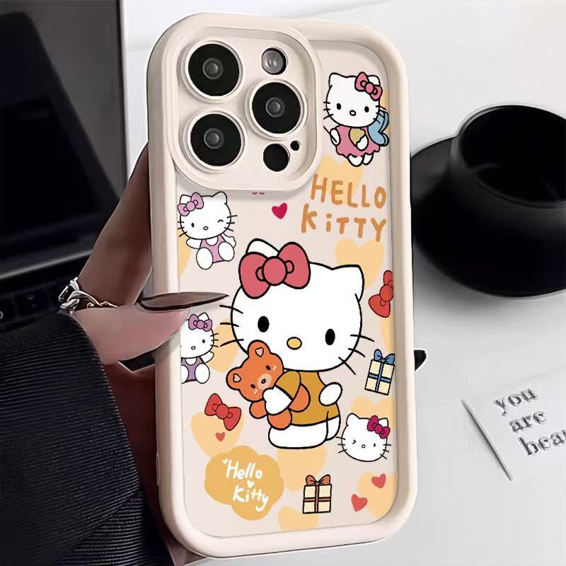 Funda para teléfono móvil iphone16 para Japón y Corea del Sur Apple 15promax/14 anti-caída 13pro12 dibujos animados 11 nuevo xr