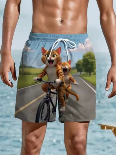 3D Printed Men's Beach Shorts Quick Dry 2026 Summer Swim Trunks Funny Animal Graphic Animation Sports Shorts 3D Printed Men's Beach Shorts Quick Dry 2026 Summer Swim Trunks Funny Animal Graphic Animation Sports Shorts
