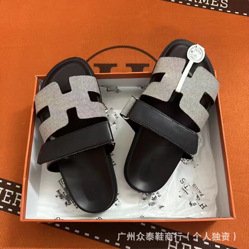 外贸专供h拖鞋2025新款魔术贴夏季女士运功休闲百搭二舅拖凉拖鞋|undefined