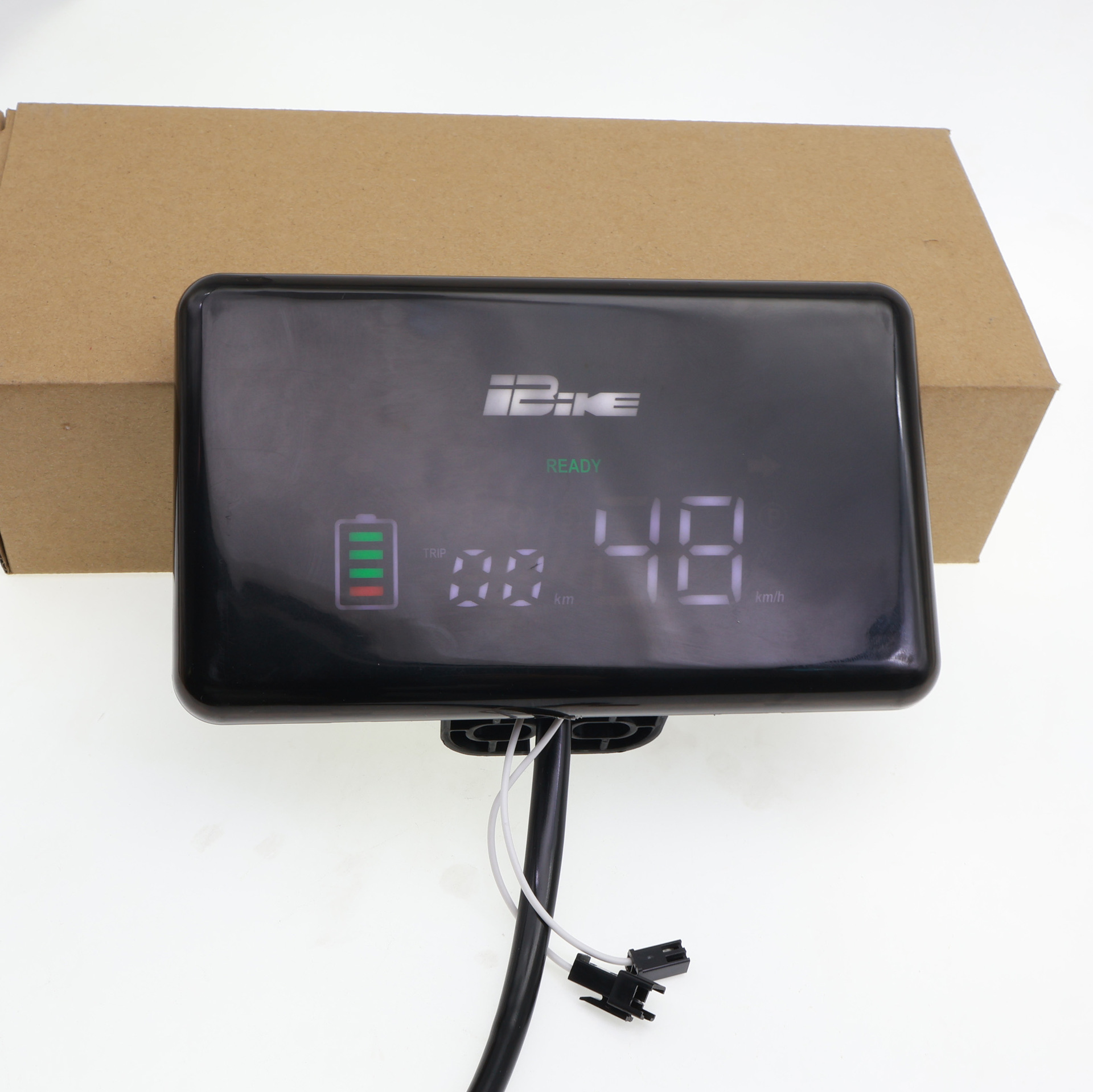New model of electric vehicle square LED display screen, simple digital meter for 48v60v72v electric scooters