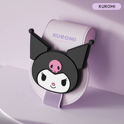 Car Sun Visor Storage Multifunctional Car Glasses Holder Car Sunglasses Holder Sun Visor Card Storage Clip (Car Glasses Clip/Bill Clip) - type-b-kuromi-strong-magnetic-adsorption-for-one-handed-pick-and-place