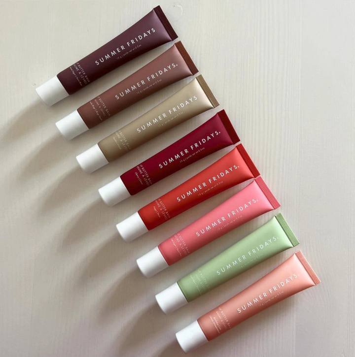 Popular Summer Fridays Lipstick Lip Moisturizing Lip Oil Tinted Lip Balm Lip Butterbalm