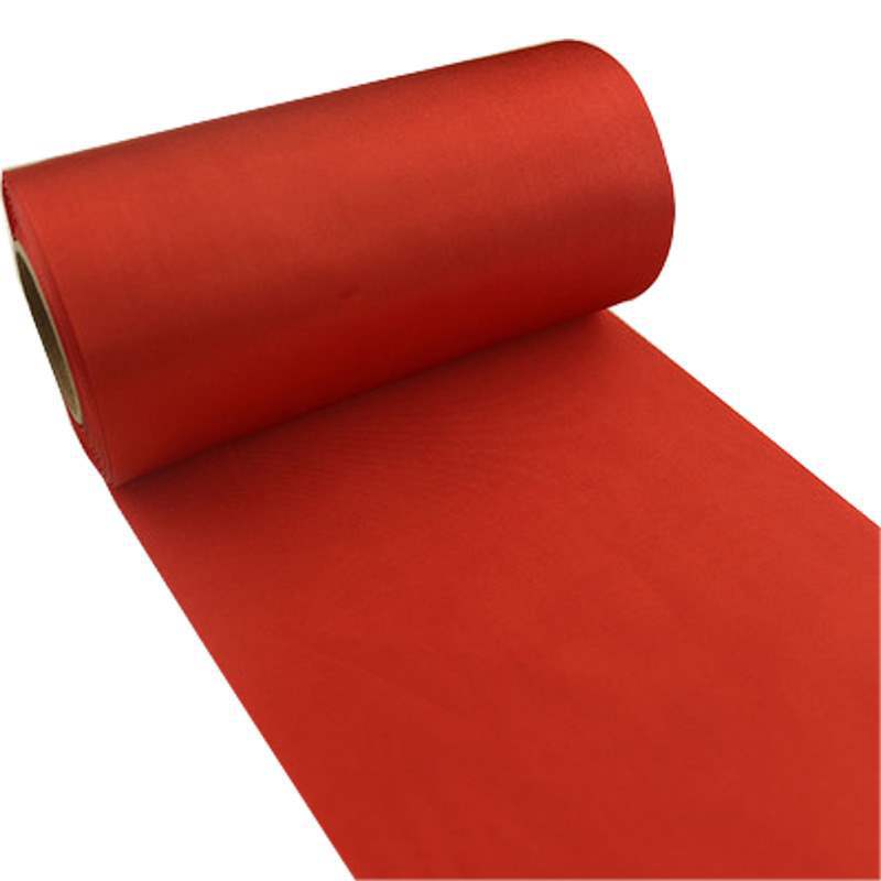 10 cm de ancho seda cinta cinta cinta cinta color bandera de tela roja bandera ondulada silla de techo decoración de celebración