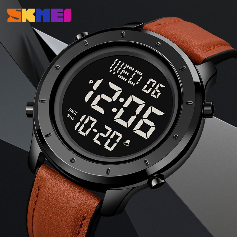 SKMEI reloj electrónico deportivo Delgado multifuncional impermeable reloj de estudiante masculino reloj casual de moda al aire libre
