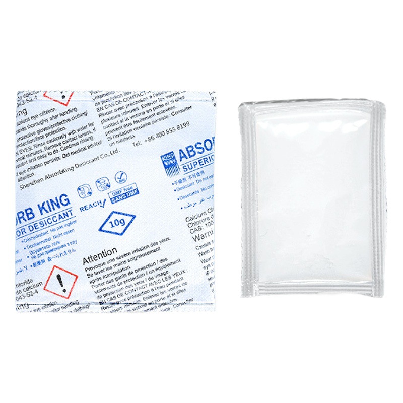 agente de secado de cloruro de calcio de doble capa adsorbente en polvo para ropa electrónica a prueba de humedad, antifungal, antifungal, agente de secado de cloruro de calcio