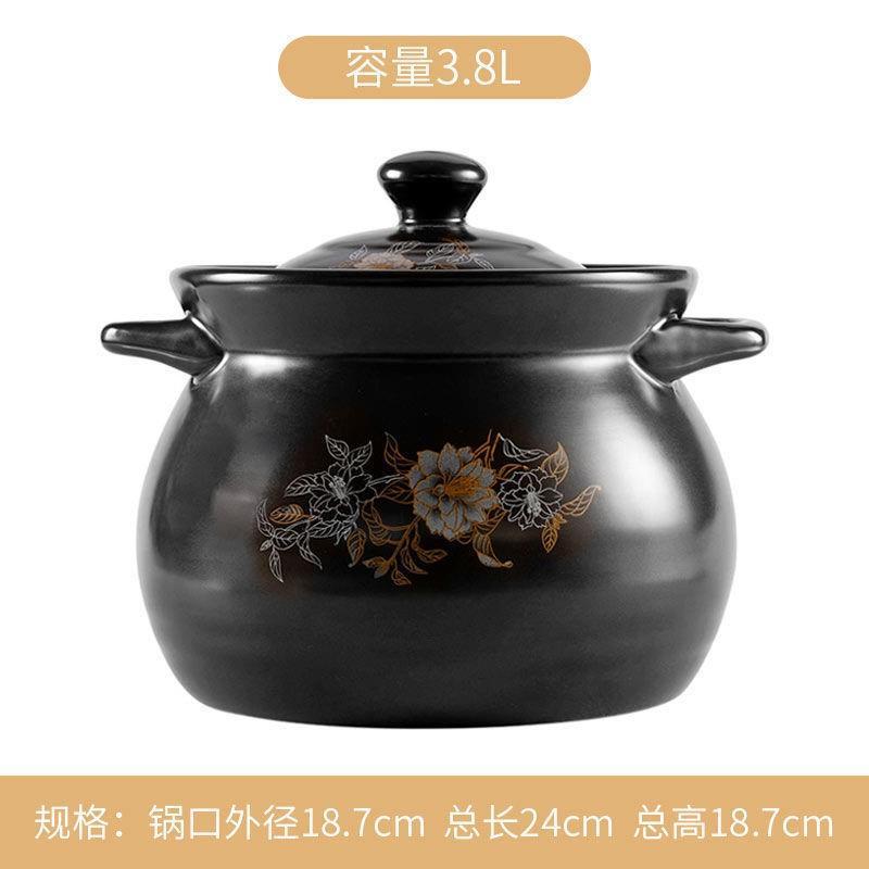 瓦罐煨汤的瓦罐砂锅炖锅大号煲汤锅耐高温老式家用燃气汤锅沙锅