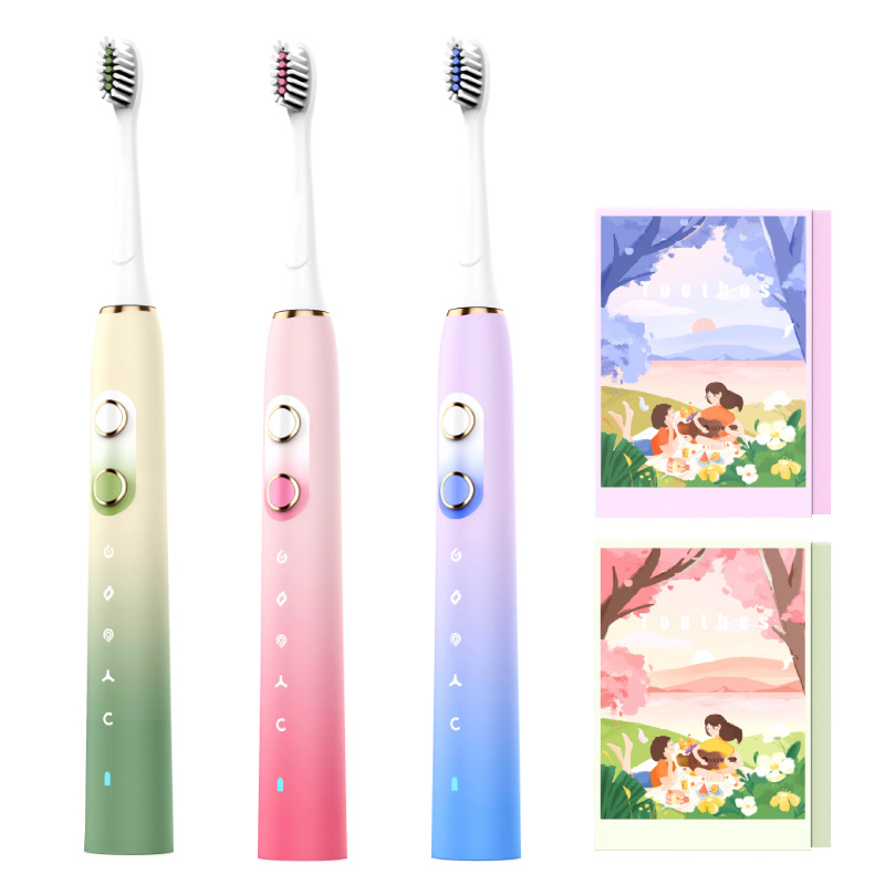 情侣电动牙刷成人usb充电便携式电动牙刷企业员工福利礼品定制