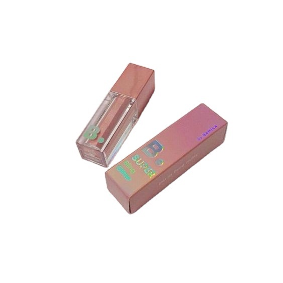 设计口红收纳盒长方形彩色印花口红礼品盒光泽纸板口红盒包装