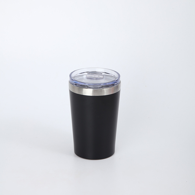 跨境简约12oz迷你牛奶杯304不锈钢真空咖啡杯户外车载便携保温杯|undefined