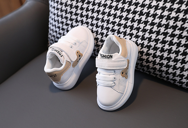 Höstnya Cricket Sport Panda Baby Girl Liten Vita Pojkar Fritidsskor 1-6 år gamla_voghion.com