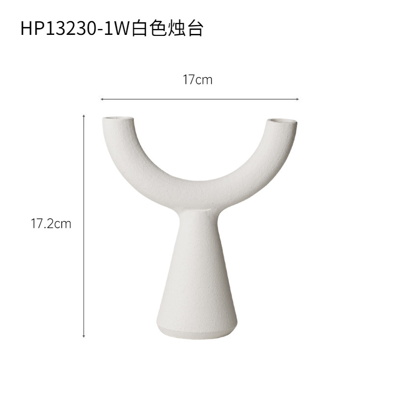 Ins viento vintage candelabro de cerámica luz de velas cena candelabro hogar mesa de comedor sala de estar mesa decoración suave decoración