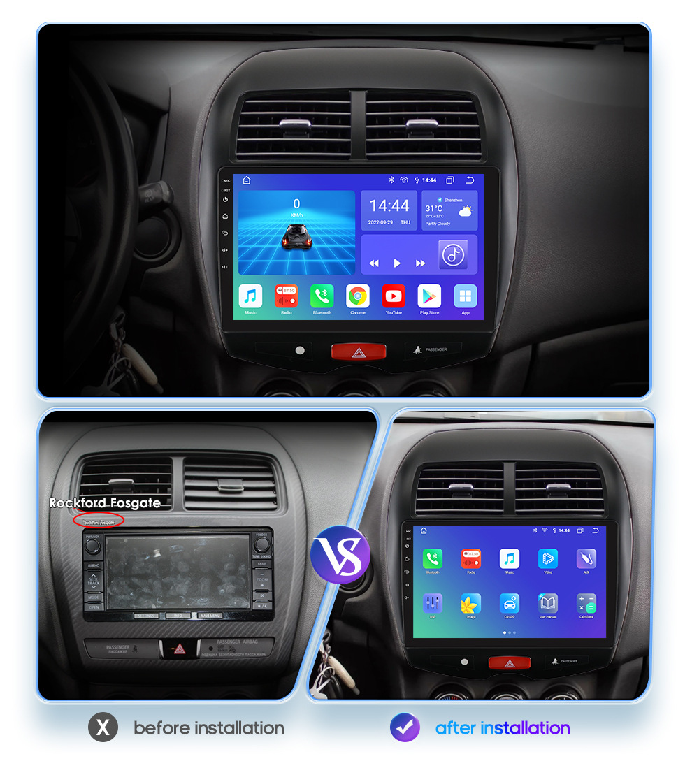 10inch Suitable for Mitsubishi Jinxuan Android Large Screen Car Mp5 Player Gps Navigation Reversing Image All-In-One Machine