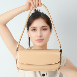 Women's Crossbody Bag New Commuter Handbag Shoulder Bag Baguette Niche Hobo High-End Genuine Leather Underarm Bag